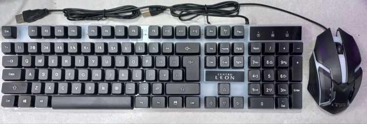 ست کیبورد و موس Centra Leon مدل KM200، انتخابی ایده آل برای گیمرهای مبتدی، ظاهر گیمینگ با نورپردازی، محصول تست شده