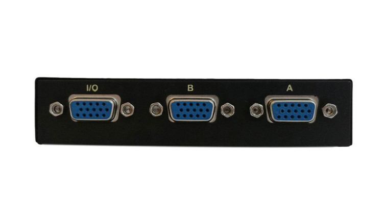 سوییچ دو پورت VGA ایکس پی مدل T908، سوئیچ دستی ۲ به ۱ VGA، اتصال ۲ کامپیوتر به یک مانیتور، بدون نیاز به برق