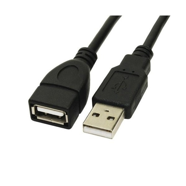 کابل گریت USB 2.0 5m، طول 500 سانتیمتر، دارای نویزگیر فریت، شیلد محافظ، گارانتی سلامت کالا