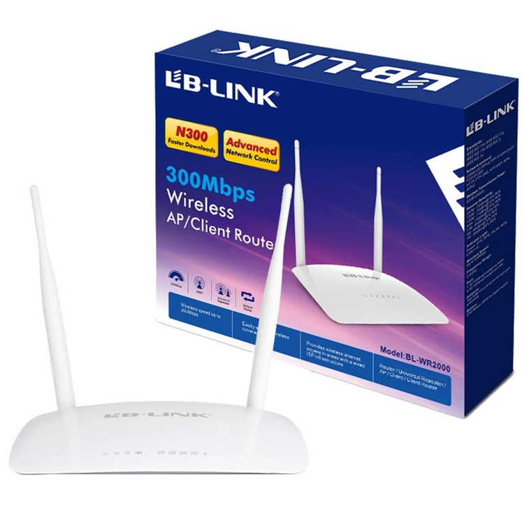 روتر اقتصادی LB-Link مدل BL-WR2000، انتخابی ایدهآل برای راه اندازی اینترنت خانگی و دفاتر کوچک، کیفیت عالی