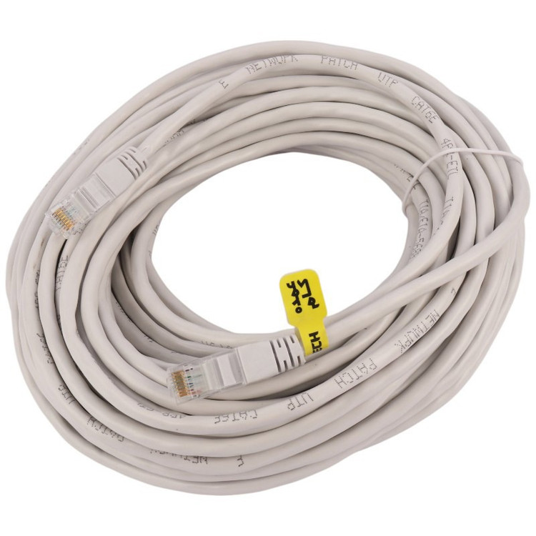 کابل Ifortech CAT6 20 متر، پچ کورد 20 متری، اترنت 20 متر، هادی مس خالص، استاندارد گیگابیت، گارانتی سلامت