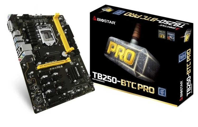 باندل مادربرد بایواستار TB250-BTC PRO و CPU Intel Pentium G4560، مناسب ساخت ریگ ماینینگ، مصرف انرژی ۵۴ وات، پشتیبانی از ۶۴ گیگ رم DDR4