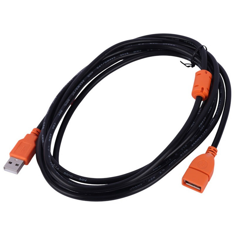 کابل گریت USB 2.0 3m، طول 300 سانتیمتر، دارای شیلد محافظ و نویزگیر فریت، گارانتی سلامت کالا