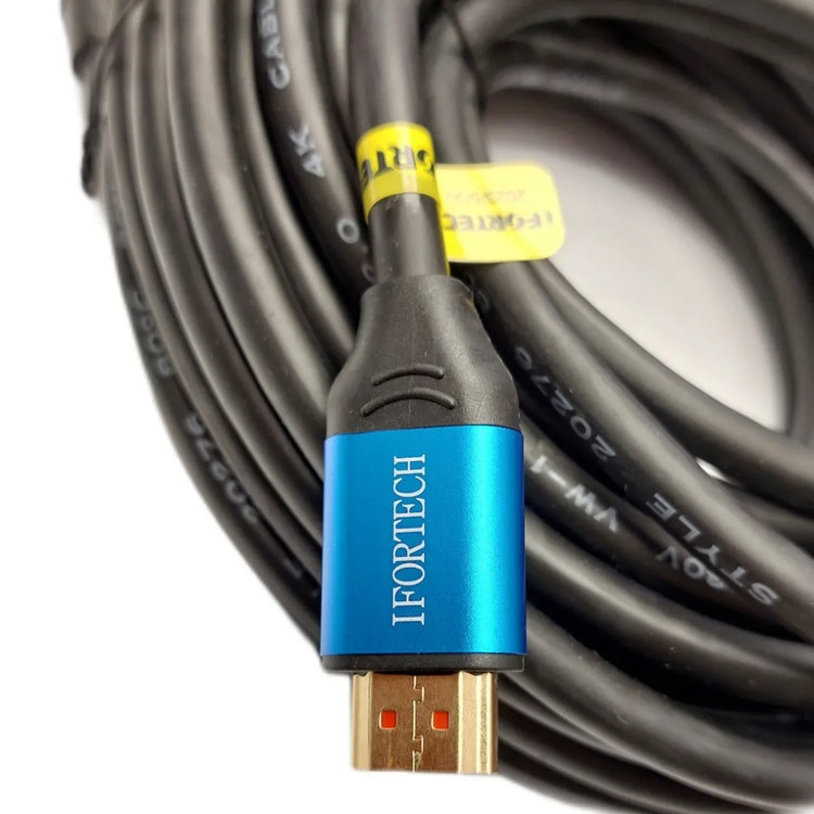 کابل HDMI 15 متر آی فورتچ، مناسب پروژکتور سقفی کلاس درس، اتصال کامپیوتر به تلویزیون، روکش PVC مقاوم تا 80 درجه