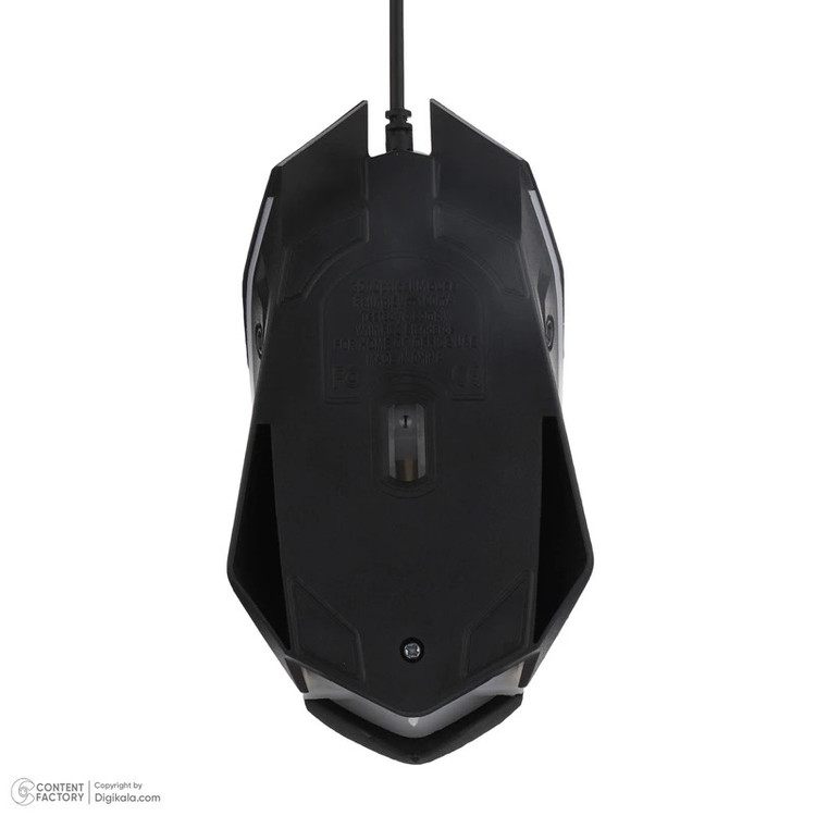 ماوس وریتی V-MS5123G اقتصادی، ظاهر گیمینگ با نورپردازی، نصب آسان Plug & Play، مناسب گیمرهای مبتدی، قیمت مناسب
