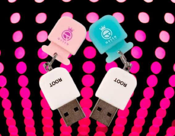 فلش مموری کوئین تک مدل ROOT 32 گیگابایت، فلش USB 2.0، حافظه جانبی 32 گیگ، تکنولوژی COB ضد آب