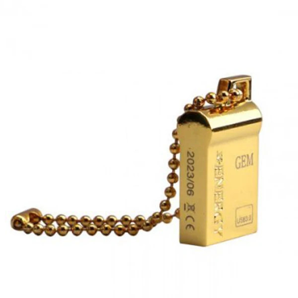 فلش GEM X-Energy 32GB، ابعاد ۵x۱۹x۲۰ میلی متر، وزن ۳.۴ گرم، مقاوم در برابر آب و ضربه، گارانتی مادام العمر