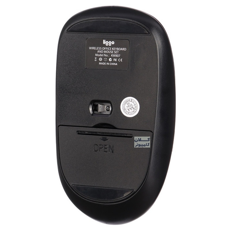 کیبورد و ماوس لیگو KW807 استوک، تامین انرژی با باتری AAA، نصب آسان Plug & Play بدون نیاز به درایور، بدنه ABS مقاوم