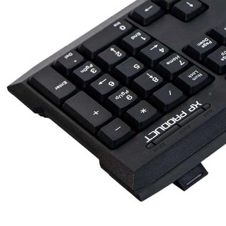 کیبورد ایکس پی XP-8000R، تایپ نرم و روان، مناسب کافی نت و کتابخانه، کیفیت ساخت عالی، گارانتی سلامت کالا