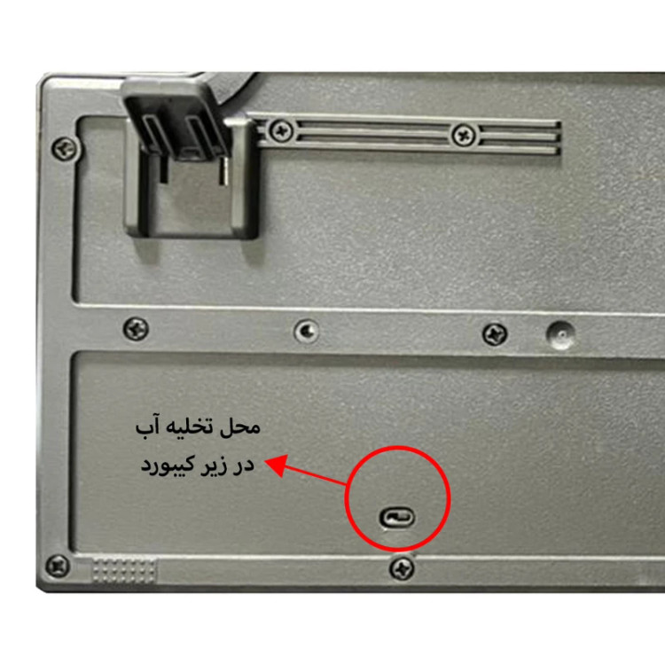 کیبورد ایکس پی XP-8600R، اتصال USB با کابل ۱.۵ متری، حروف فارسی حک شده، مناسب ادارات و منزل، عمر ۸ میلیون کلیک
