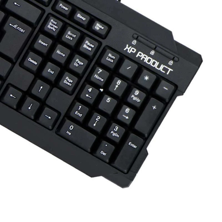 کیبورد سیمی ایکس پی مدل XP-8600R، کلیدهای میانبر دسترسی سریع به صدا و مرورگر، طراحی مقاوم در برابر نفوذ اندک مایعات، قیمت اقتصادی