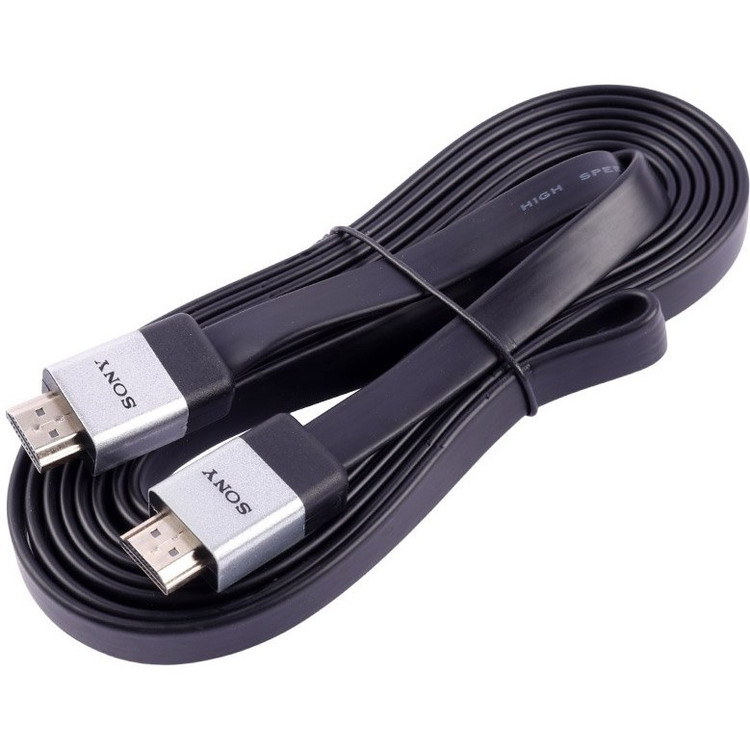 کابل سونی DLC-HE30HF 3 متری، HDMI تخت سونی، کانکتور طلایی، دستگیره آلومینیومی، گارانتی سلامت کالا