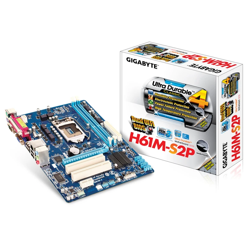 باندل گیگابایت GA-H61M-S2P، پردازنده ۲.۶ گیگاهرتزی اینتل Pentium G620، معماری Sandy Bridge، ۲ هسته و ۲ رشته، گرافیک Intel HD
