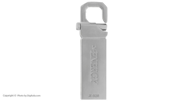 فلش مموری ایکس انرژی مدل X-928 32 گیگابایت، فلش USB 2.0، حافظه جانبی 32 گیگ، تکنولوژی COB ضد آب، بدنه فلزی