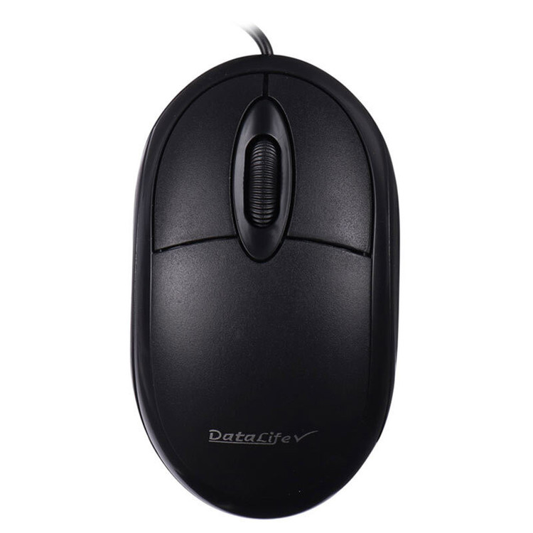 ماوس DataLife M01 سیمی، اتصال USB، کابل ۱۱۰ سانتی متری، Plug & Play بدون نیاز به درایور، استاندارد FCC/CE