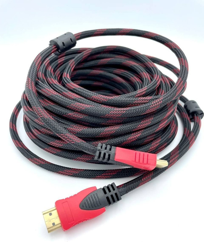 کابل HDMI گلداسکار مدل GR-10m 10 متری، کابل HDMI 10 متر، اتصال لپ تاپ و کامپیوتر به پروژکتور و تلویزیون در فواصل دور