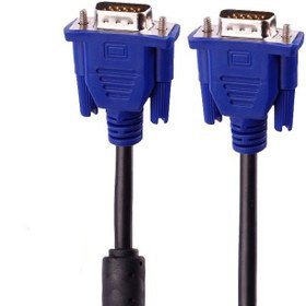 کابل VGA آنزو مدل V321 استوک، سیگنال آنالوگ، اتصال مانیتور قدیمی به CPU، مناسب ادارات و کلاسهای آموزشی