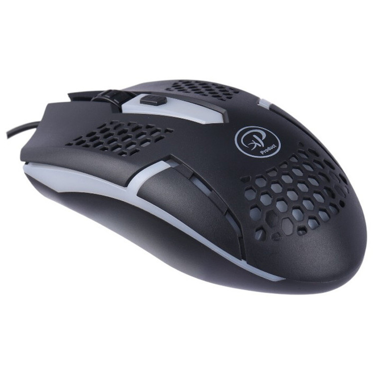 کیبورد و ماوس ایکس پی XP-12300R استوک، اتصال سیمی USB، کابل روکش بافتی، طراحی ارگونومیک، مناسب گیمینگ و برنامه نویسی