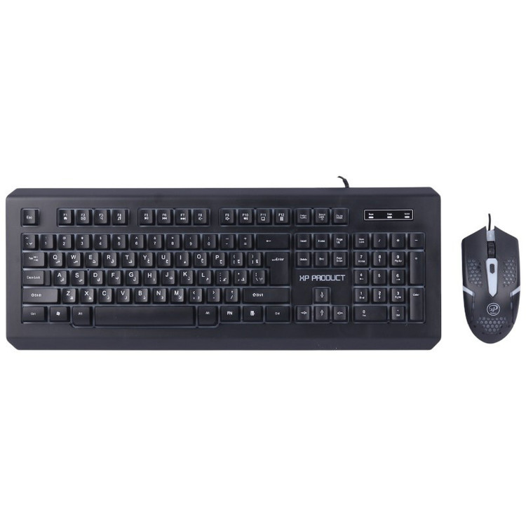 ست کیبورد و ماوس گیمینگ ایکس پی مدل XP-12300R، انتخابی ایده آل برای گیمرهای مبتدی و نیمه حرفه ای، طراحی مقاوم، محصول تست شده