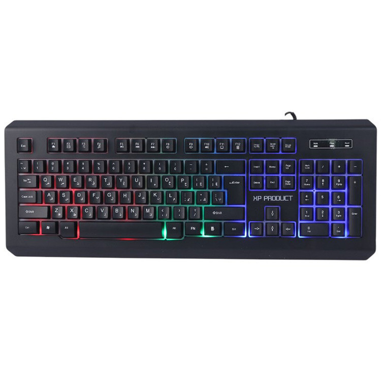 کیبورد و ماوس ایکس پی XP-12300R، طراحی جذاب و مدرن، نورپردازی RGB قابل خاموش شدن، سوئیچ های با عمر ۵۰ میلیون کلیک، گارانتی سلامت