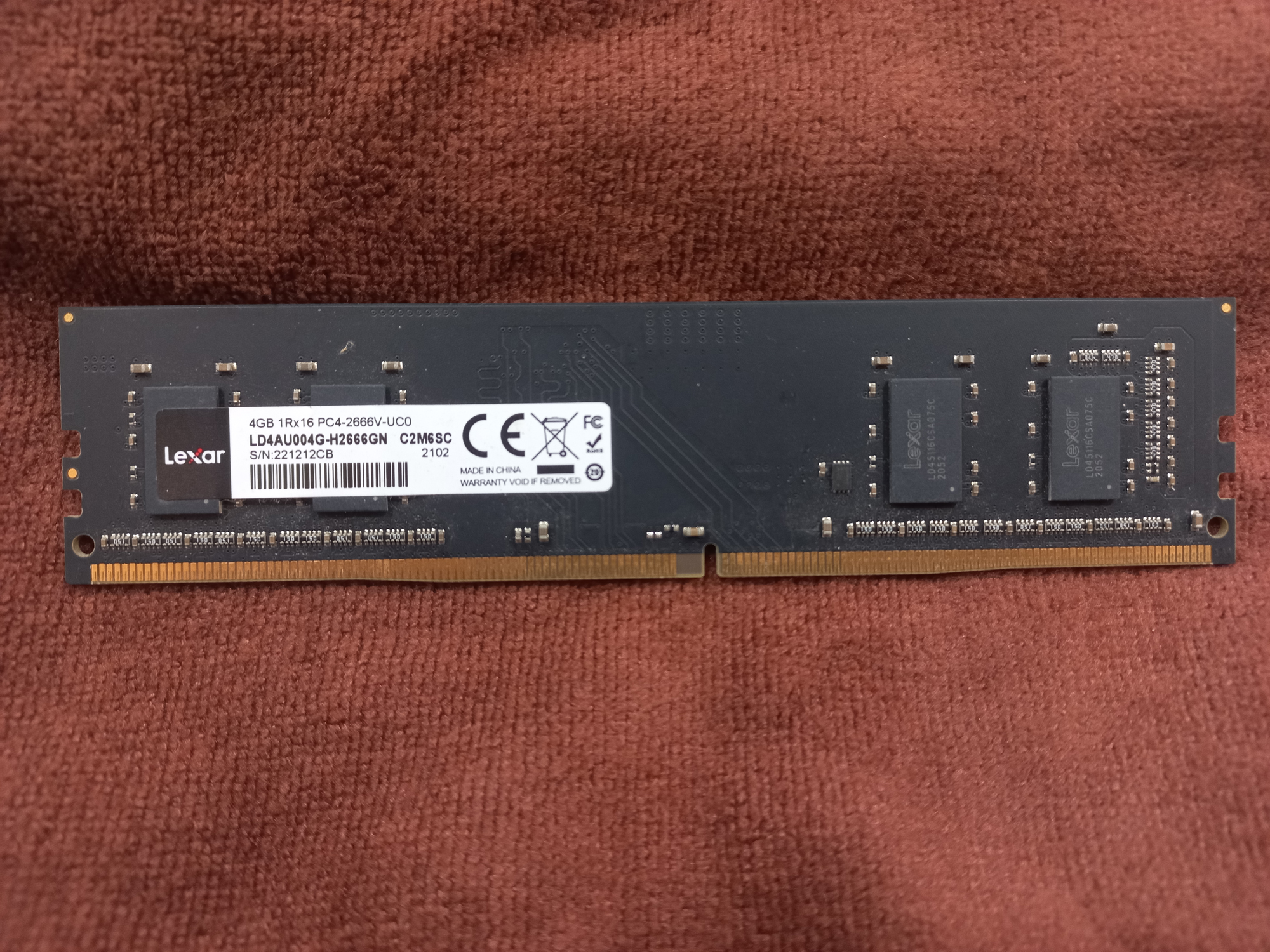 رم لکسار4 گیگ PC4-2666V