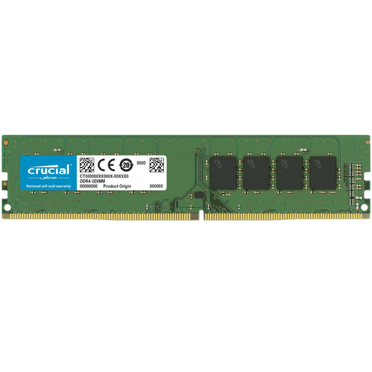 رم دسکتاپ کروشیال 4 گیگابایت DDR4 2666، برند معتبر Crucial، زیرمجموعه میکرون، کیفیت بالا، گارانتی سلامت کالا
