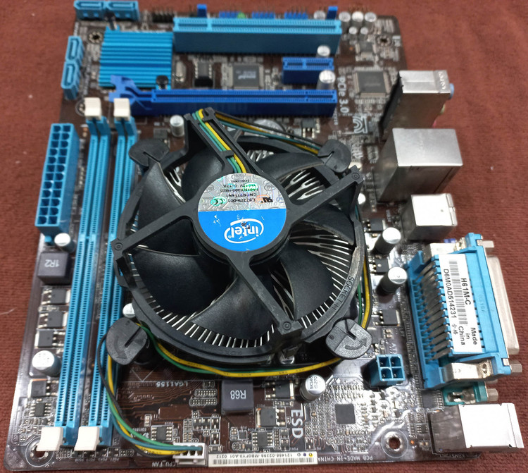 باندل مادربرد ایسوس H61M-C و CPU Intel Pentium G2030، مناسب ارتقای سیستم های اداری و صنعتی، قابل ارتقا به Core i5/i7 با آپدیت بایوس