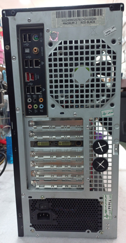 کیس کامل ارزان مگنوم، سیستم خانگی پایه، حافظه SSD برای بوت سریع، رم هشت گیگابایت، فضای ذخیره سازی ترکیبی، مناسب دانشجویی