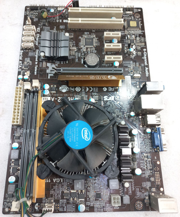 باندل ECS H61H2-A، پردازنده ۳ گیگاهرتزی اینتل Pentium G2030، ۲ هسته و ۲ رشته، گرافیک Intel HD، مصرف انرژی ۵۵ وات