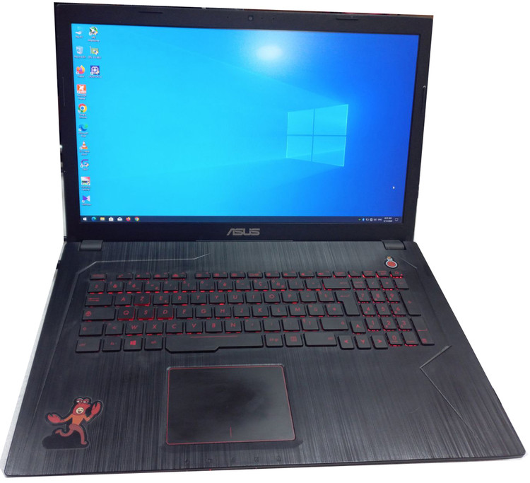 لپ تاپ استوک ASUS 17.3 اینچ، Intel Kaby Lake i7-7700HQ، 8 رشته پردازشی، گرافیک 4GB GDDR5، مناسب ادیت ویدئو و طراحی