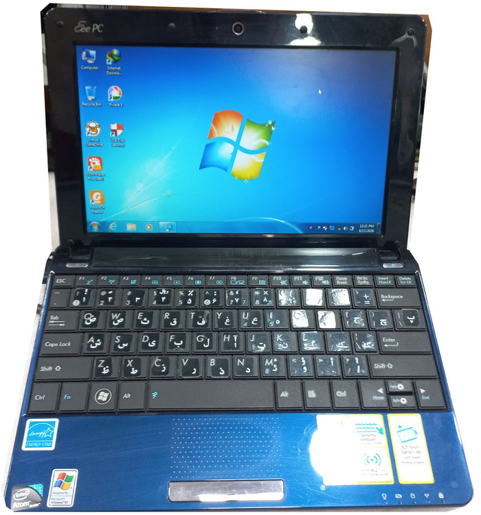 نت بوک Asus Eee PC 1005NA استوک، کارت گرافیک Intel GMA 3150، کیبورد 93 درصد سایز واقعی، مناسب منزل و اداره