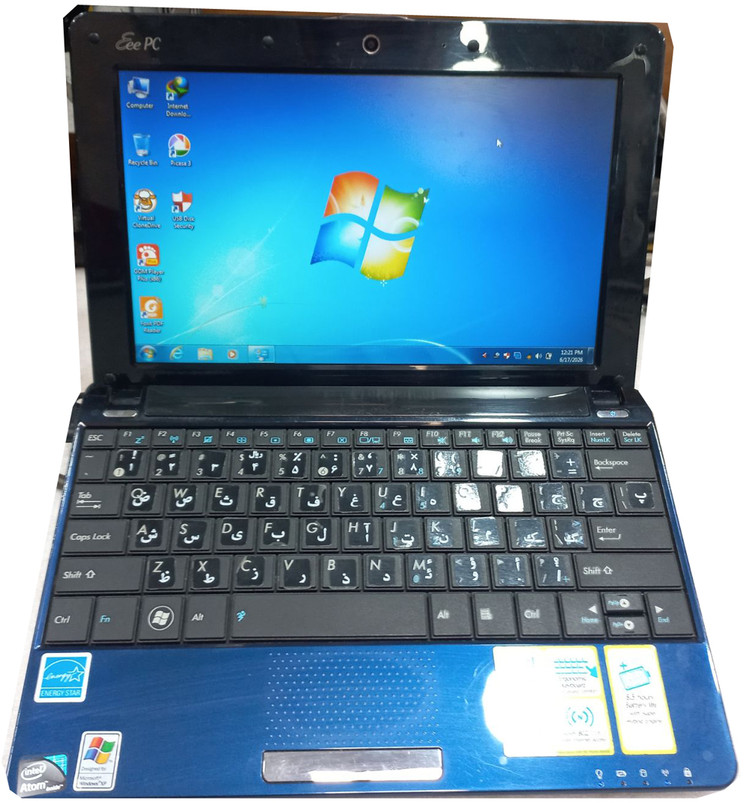 نت بوک Asus Eee PC 1005NA استوک، کارت گرافیک Intel GMA 3150، کیبورد 93 درصد سایز واقعی، مناسب منزل و اداره