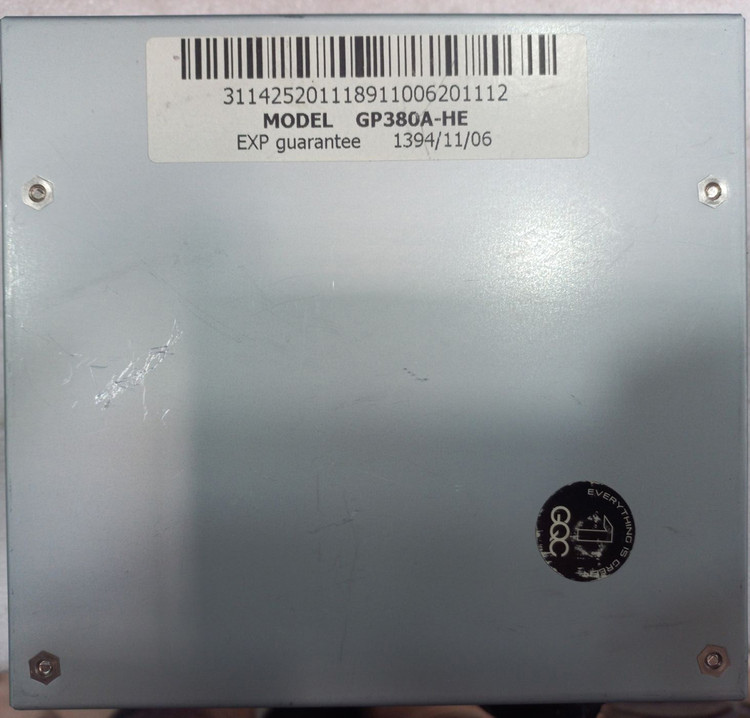 پاور کامپیوتر گرین GP380A-HE، دارای کانکتور PCI-E 6+2 پین، پروتکشن های ایمنی OCP و OVP و SCP، ارسال سریع