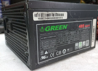 پاور کامپیوتر گرین GP485B-US، پروتکشن های ایمنی OCP و OVP و SCP، ولتاژ ورودی استاندارد، فن کم صدا