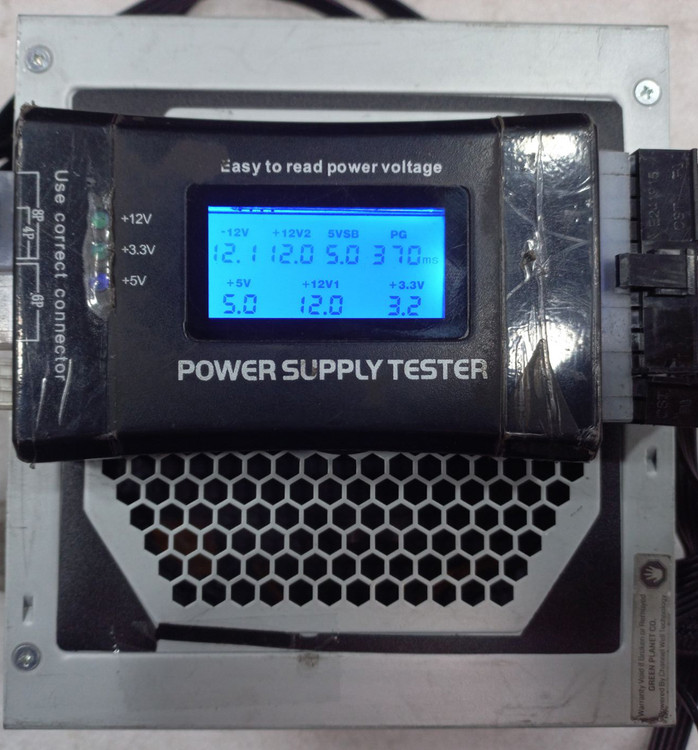 پاور گرین GP330A-ESD، پاور غیر ماژولار 330 وات، کانکتور 20+4 پین، 3 پورت SATA، Active PFC