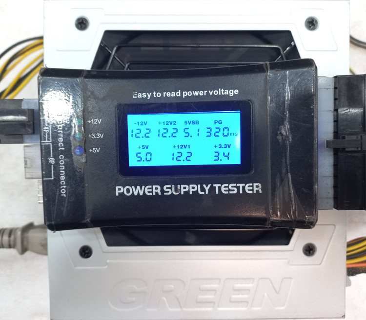 پاور گرین 330 وات مدل GP330A-SP، منبع تغذیه با MTBF 100 هزار ساعت، 3 پورت SATA، 2 پورت Molex