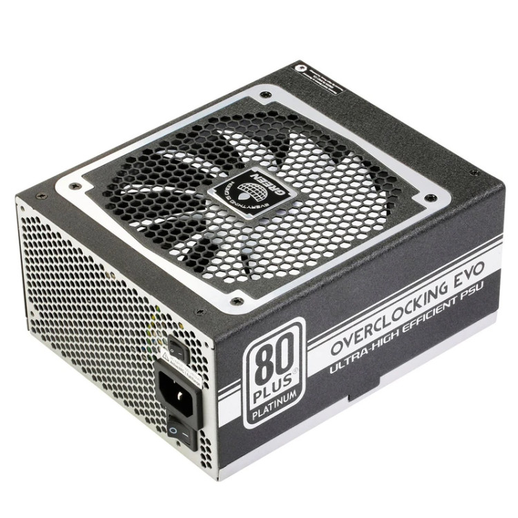 پاور گرین 750 وات مدل +GP750B-OC، ابعاد 150x140x86 میلی متر، پورت SATA، گارانتی معتبر