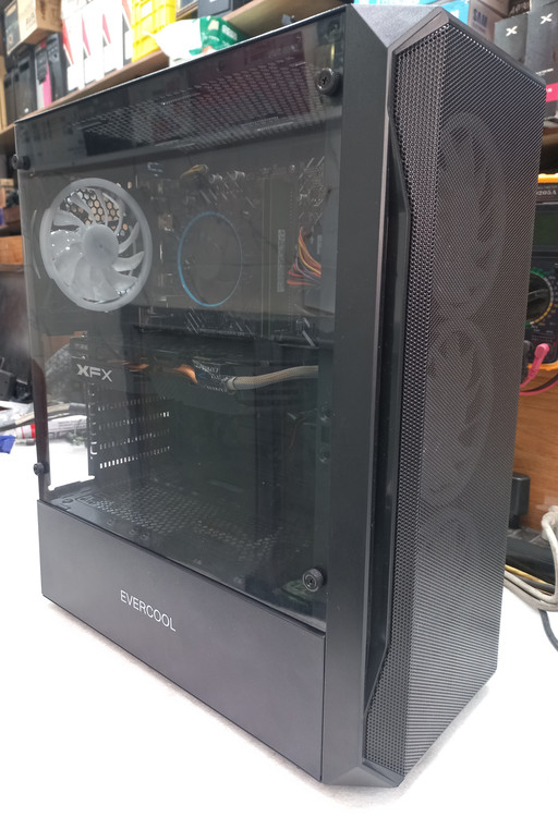 کیس گیمینگ اورکول با ۴ فن RGB، کارت گرافیک RX580 8GB DDR5، حافظه SSD 128 و هارد 500 گیگ، مناسب بازی های ۱۰۸۰p