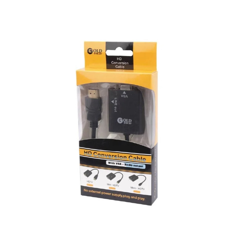 تبدیل HDMI به VGA اسکار؛ مناسب اتصال لپ‌تاپ و کامپیوتر به مانیتورهای VGA