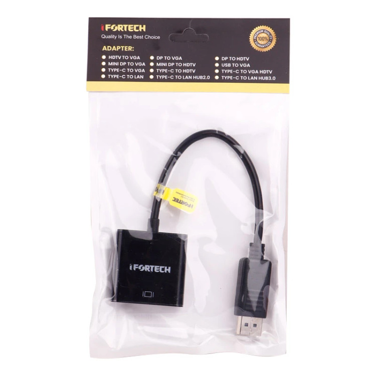 مبدل DisplayPort به HDMI برند IFortech، مناسب سیستمهای سازگار