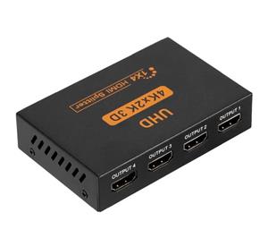 2. با اسپلیتر HDMI چهار خروجی، تصویر کامپیوتر، لپ‌تاپ یا گیرنده دیجیتال را روی چهار تلویزیون نمایش دهید.