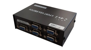 1. سوئیچ چهار پورت VGA مدل VGA-15-4، مناسب اتصال چهار کامپیوتر به یک مانیتور یا نمایشگر.
